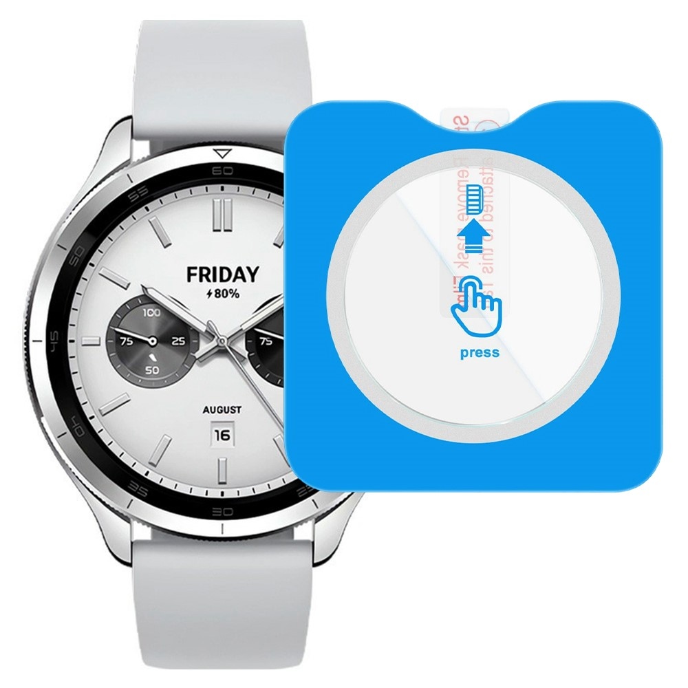 IMK edzett üveg a Xiaomi Watch S4 47 mm-es modellhez, felszerelési kerettel