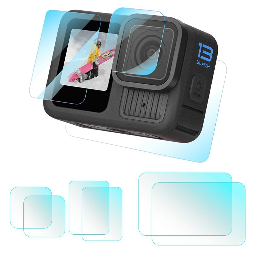 BRDRC 2× edzett üveg GoPro Hero 13 kijelzőhöz és lencséhez