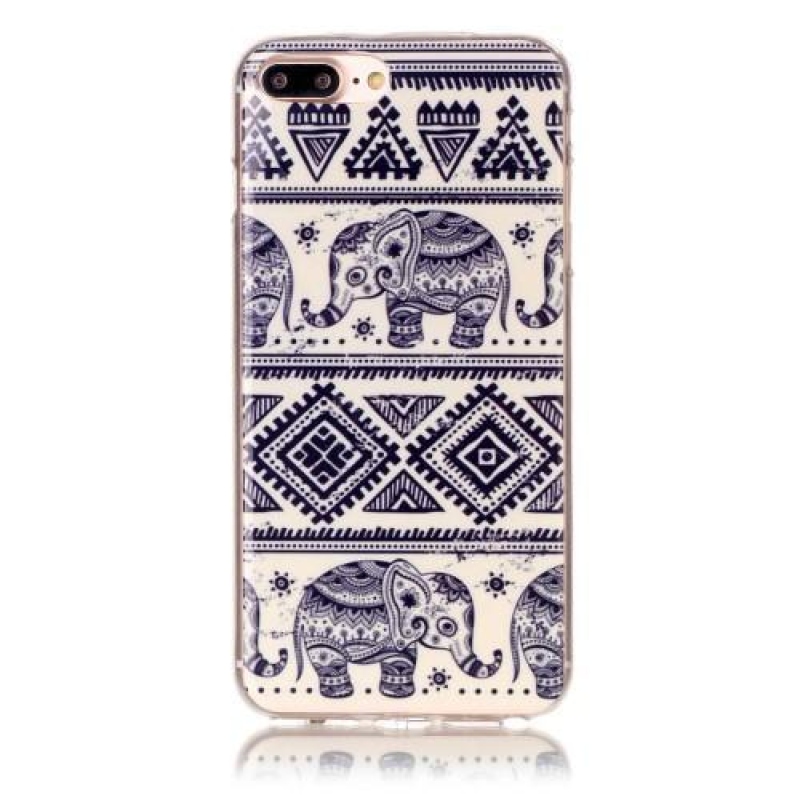 Imope zselés tok iPhone 8 Plus és iPhone 7 Plus készülékhez - elefántok