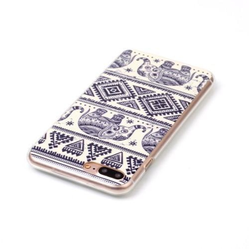 Imope zselés tok iPhone 8 Plus és iPhone 7 Plus készülékhez - elefántok