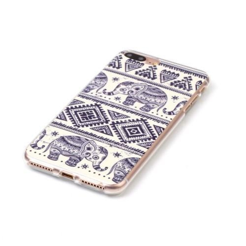 Imope zselés tok iPhone 8 Plus és iPhone 7 Plus készülékhez - elefántok