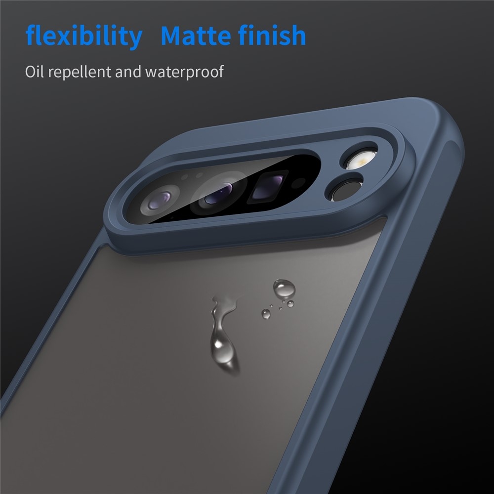 Zselés tok kemény hátlappal a Google Pixel 10 Pro XL számára - kék