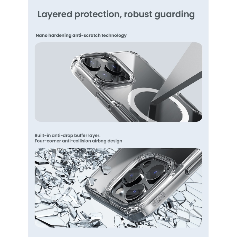 Nillkin Nature TPU PRO mágneses borítás Apple iPhone 16 Pro készülékhez Átlátszó