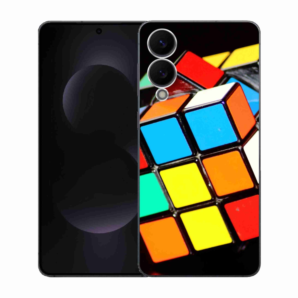 Gél borítás mmCase Samsung Galaxy S25 Edge készülékhez - Rubik-kocka