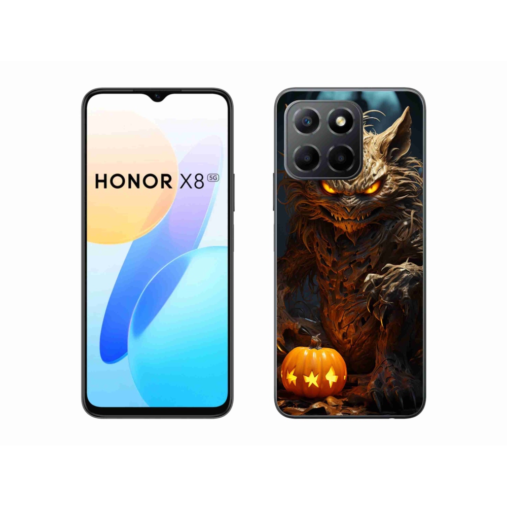 Gél borítás mmCase a Honor X8 5G készülékhez - Halloween szörnyeteg