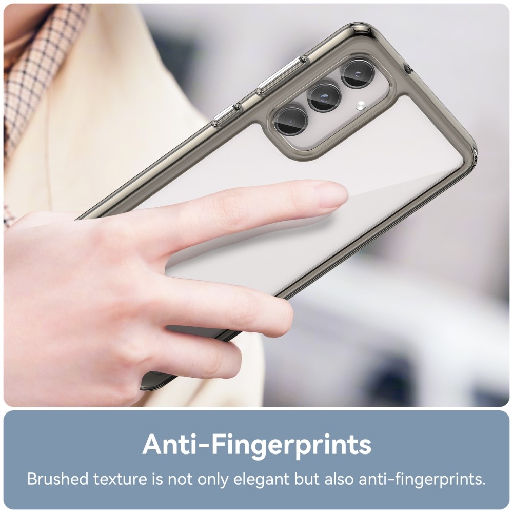 Gél tok fix hátlappal Samsung Galaxy M55 5G készülékhez - szürke