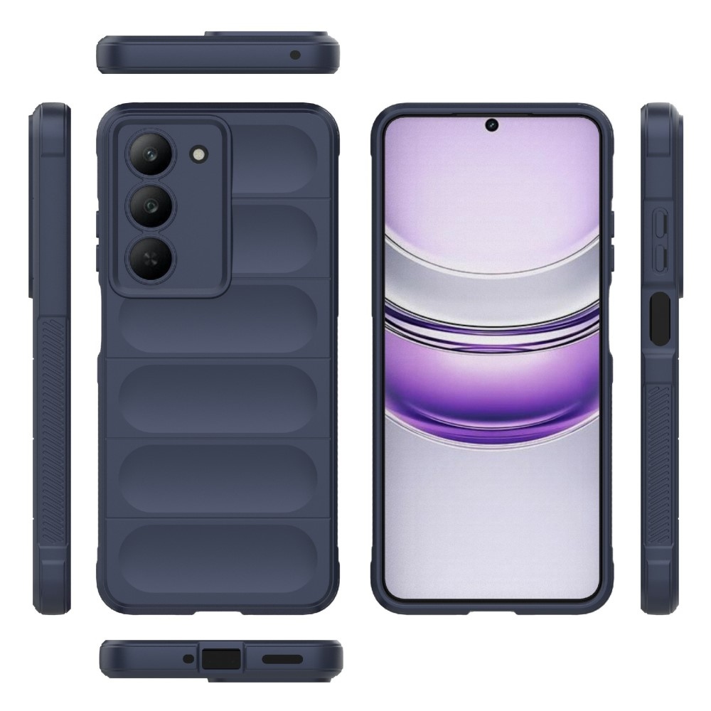 Rugg tartós zselés tok a Realme 14x 5G készülékhez - sötétkék