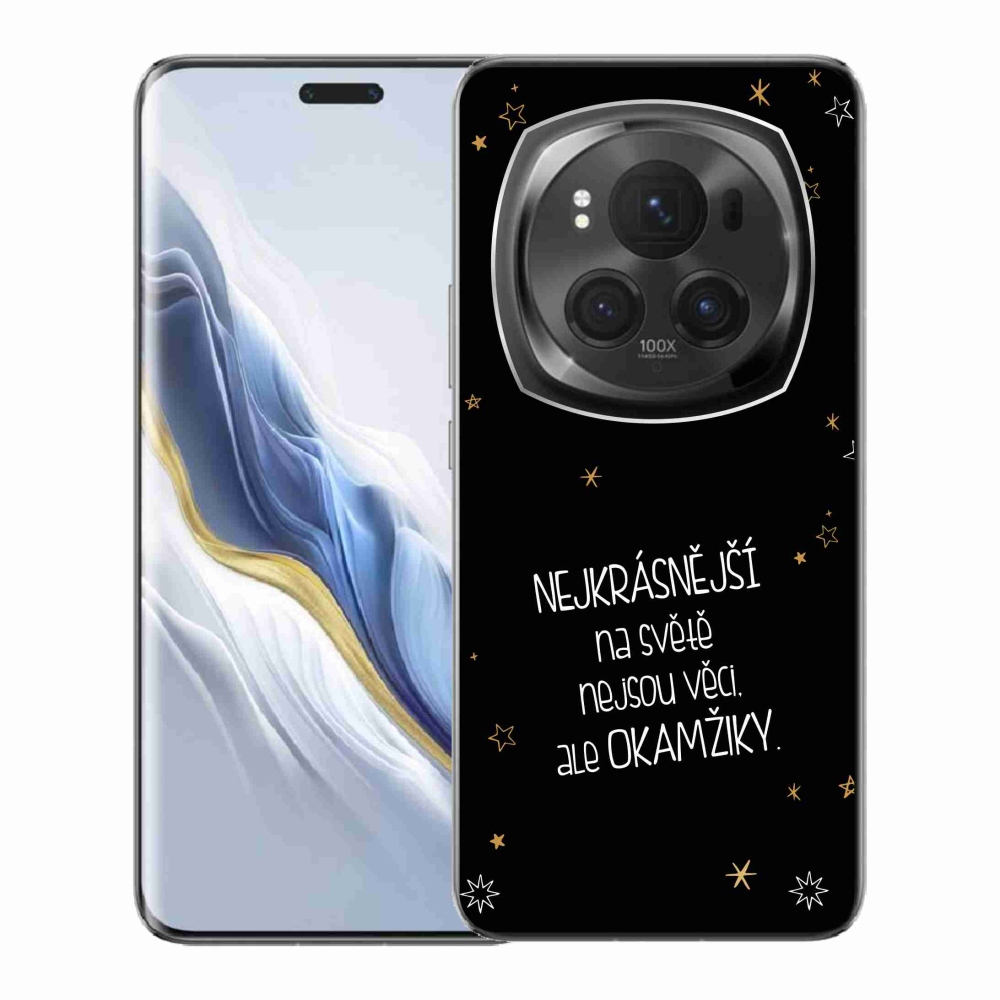 Gél borítás mmCase a Honor Magic 6 Pro 5G készülékhez - Idézet 4 fekete háttér