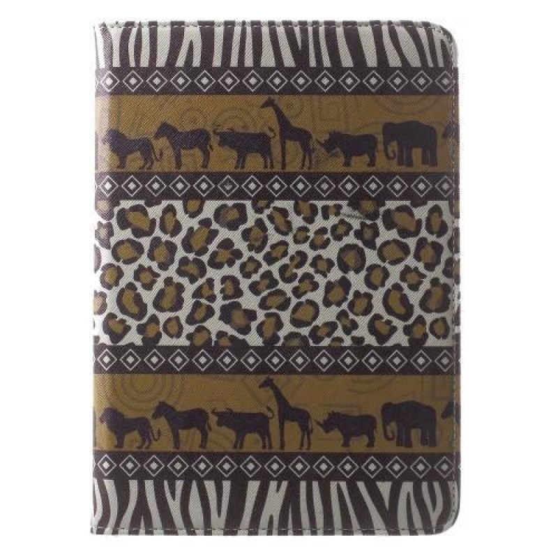Inspire PU bőr tok iPad Air 2 készülékhez - állat afrika
