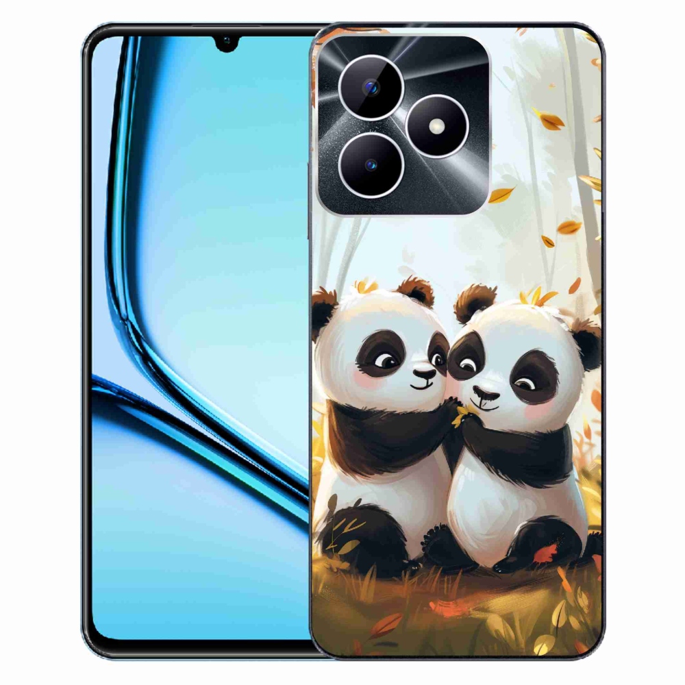 Zselés borító mmCase a Realme Note 50 készülékhez - pandák