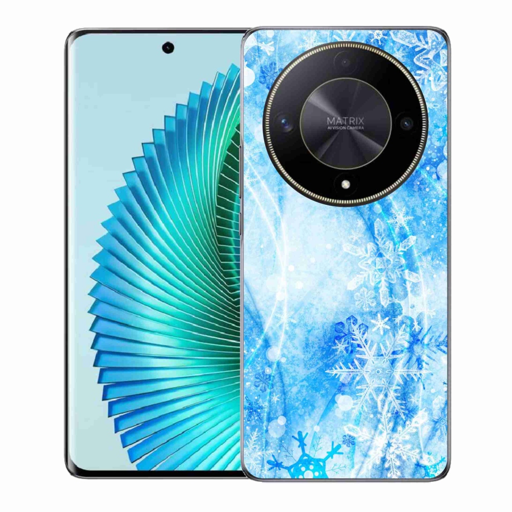 Gél borítás mmCase a Honor Magic 6 Lite 5G számára - hópelyhek