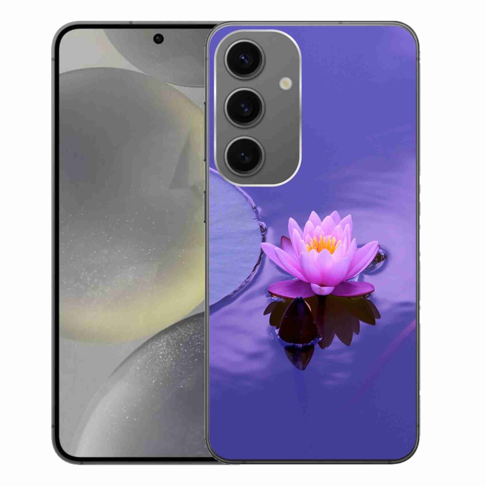 Gél tok mmCase a Samsung Galaxy S24+ készülékhez - virág a felületen