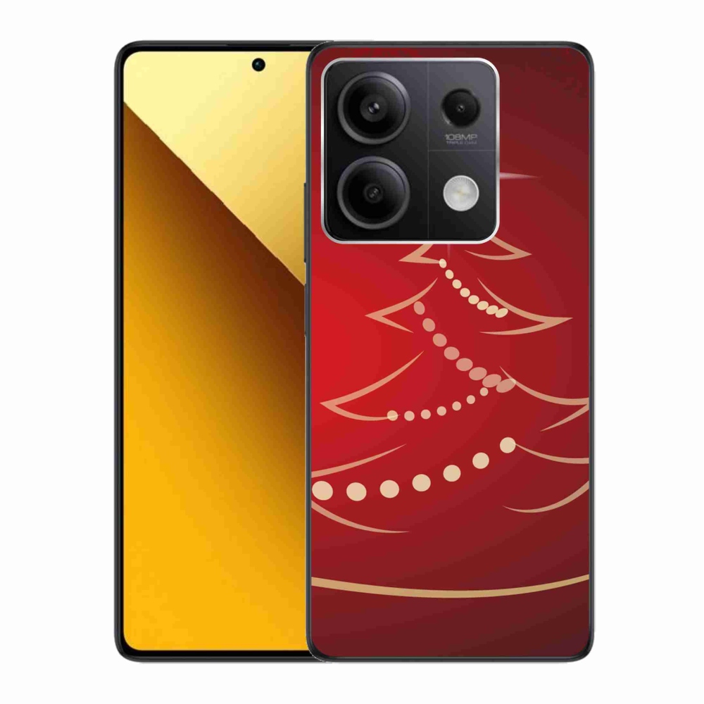 Gél borító mmCase a Xiaomi Redmi Note 13 5G számára - karácsonyfa karikatúra