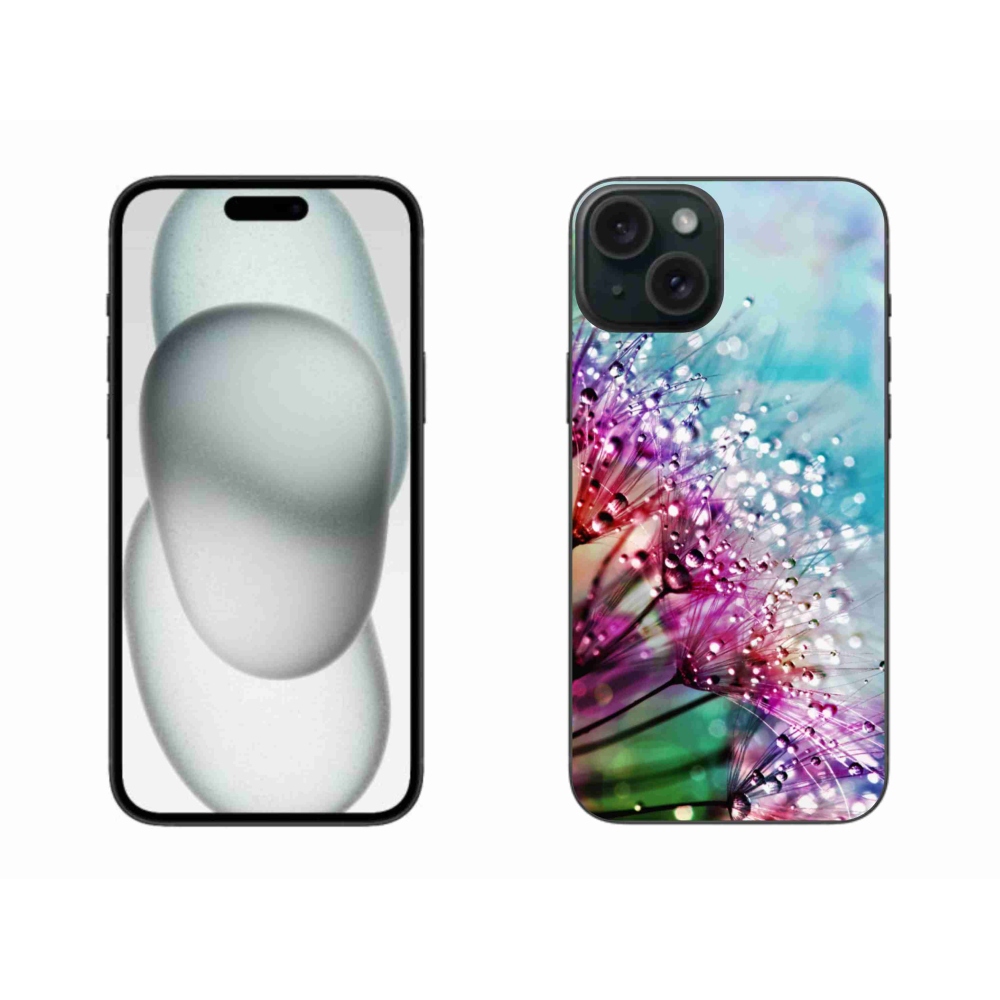 Zselés borítás mmCase iPhone 15 Plus készülékhez - színes virágok