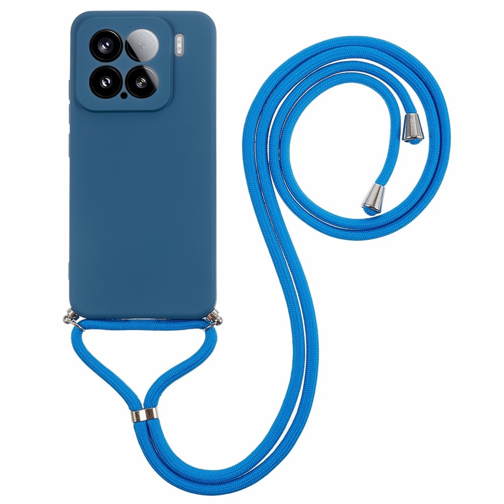 Bélelt zselés tok zsinórral Xiaomi 15-öshöz - kék