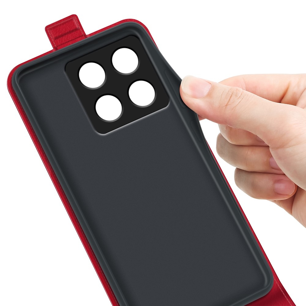 Függőleges könyvtáska Xiaomi 14T-hez - piros