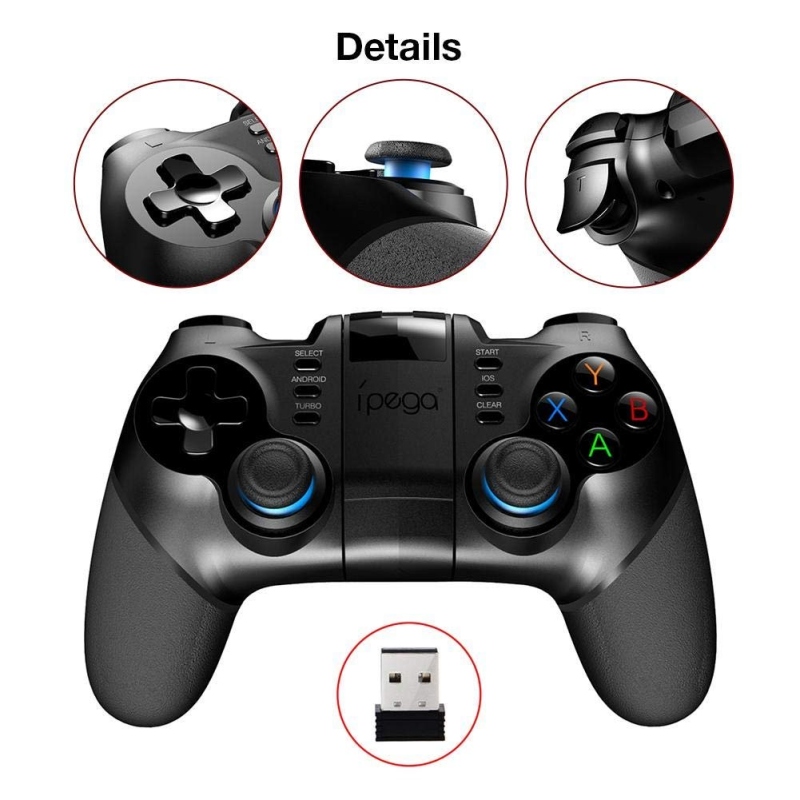 iPega 9156 2,4 GHz-es Bluetooth Gamepad Fortnite Android/iOS/PS3/PC/Android TV/N-Switch