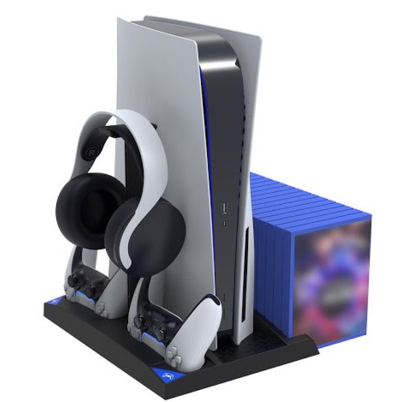 iPega P5013 töltő és hűtőállomás PS5 és PS5 vezérlőhöz Fekete