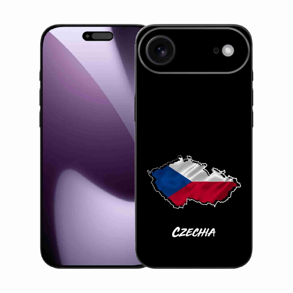 Gél borítás mmCase iPhone 17 Air készülékhez - Csehország fekete háttér