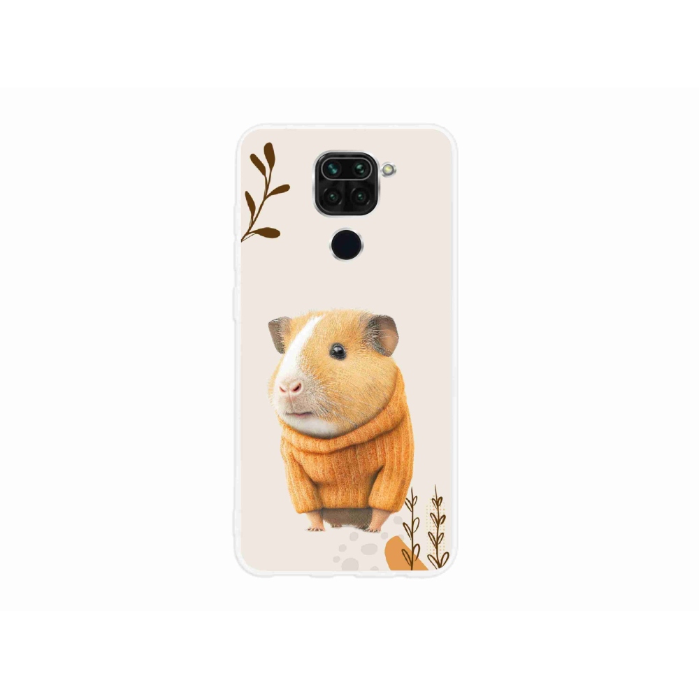 Gél borítás mmCase a Xiaomi Redmi Note 9-hez - tengerimalac a pulóverben