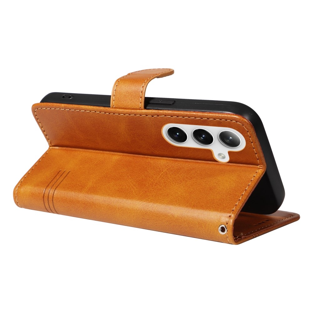 Póló alakú könyvtáska Samsung Galaxy S24+/S25+ készülékhez - barna