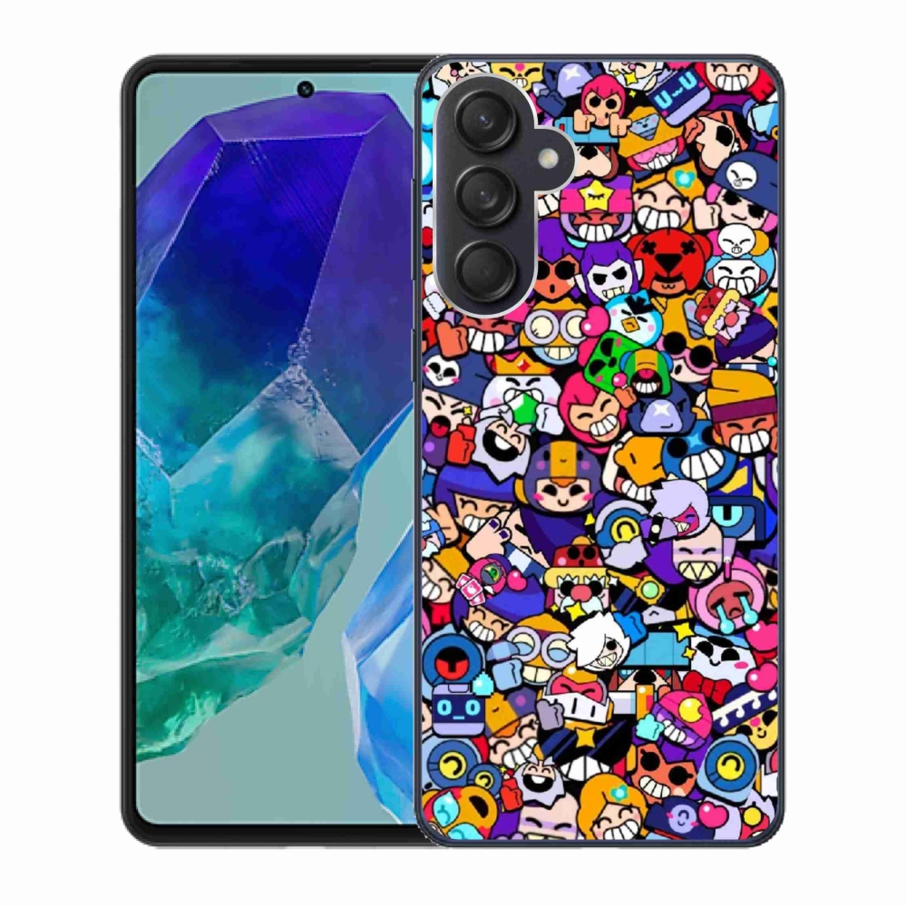 Zselés borítás mmCase Samsung Galaxy M55 5G - verekedős csillagok 2