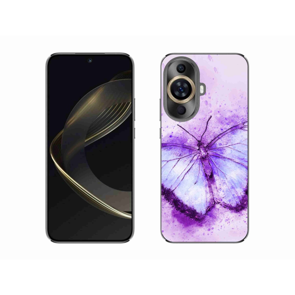 Gél borítás mmCase a Huawei Nova 11 készülékhez - lila pillangó