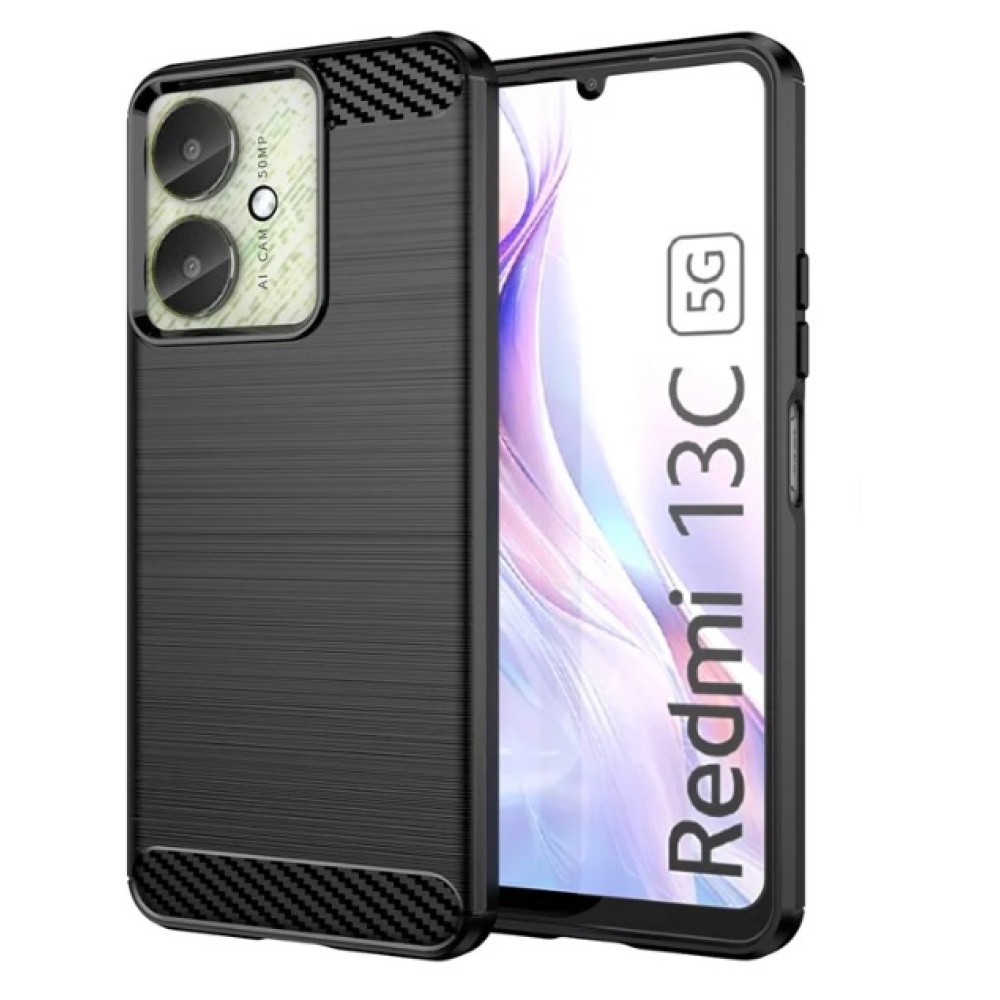 Szénálló zselés tok Xiaomi Poco C65/Redmi 13C 4G/5G - fekete