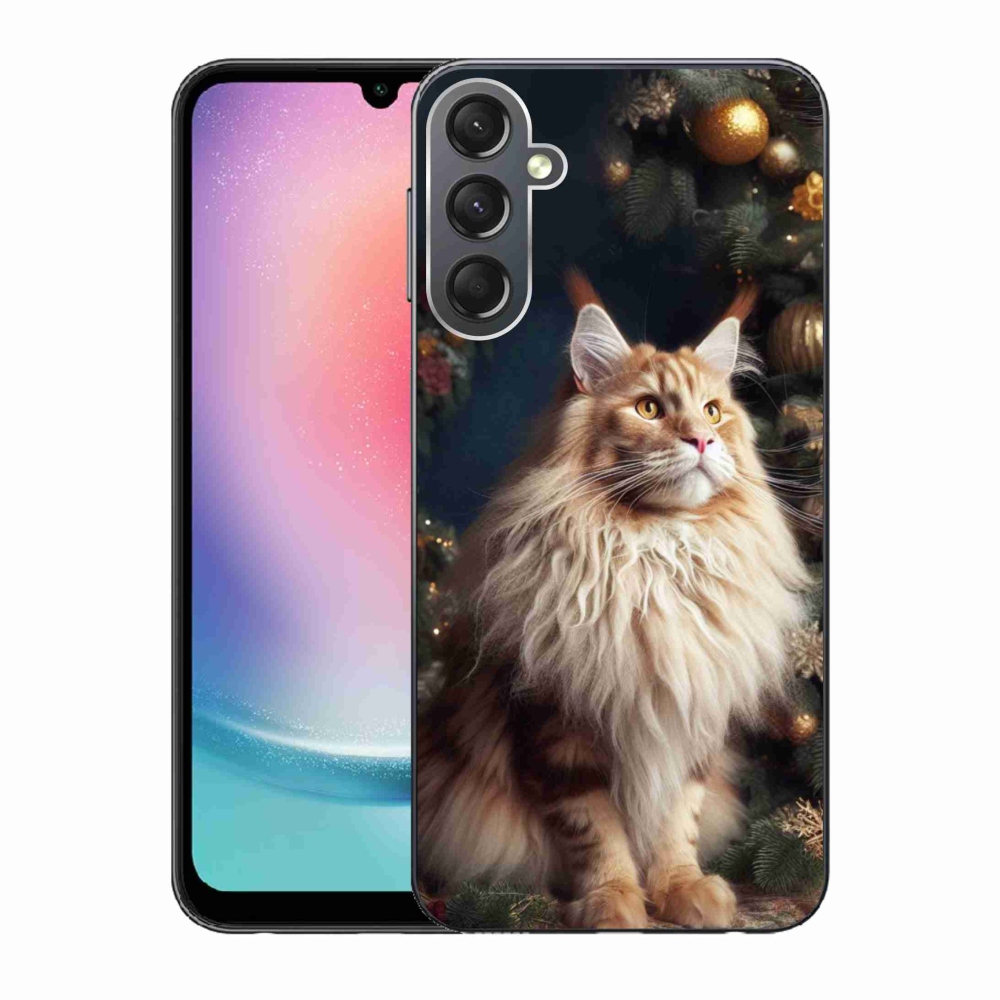 Gél borítás mmCase Samsung Galaxy A24 készülékhez - macska a fánál