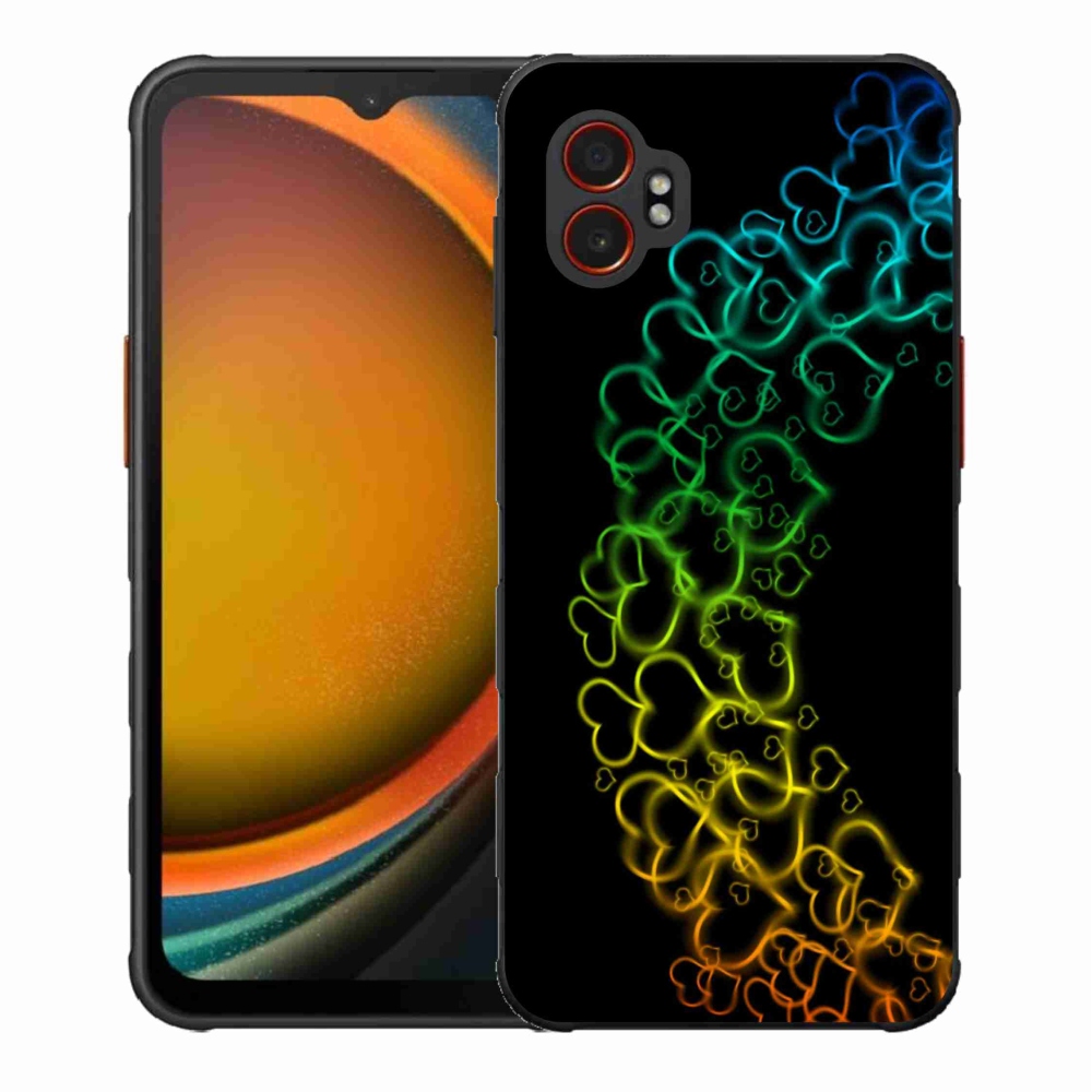 Zselés borítás mmCase Samsung Galaxy Xcover 7 Pro készülékhez - színes szívek