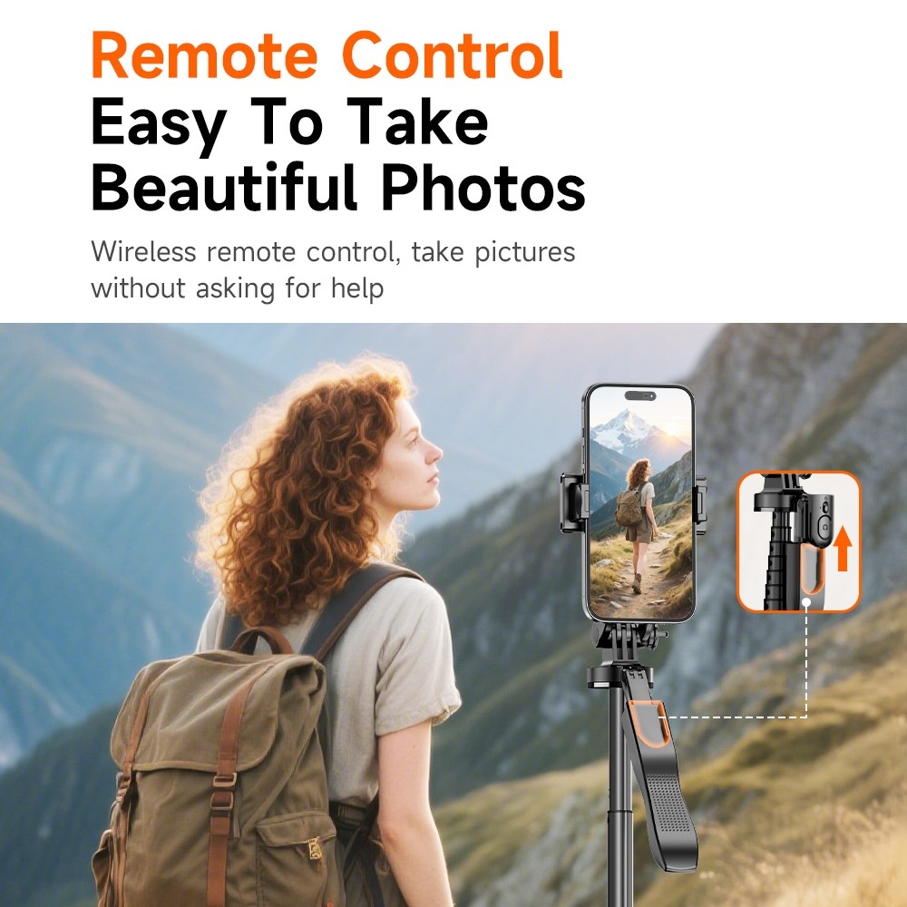 Teleszkópos szelfibot L16-TT 1,8 m-es állvánnyal és távirányítóval