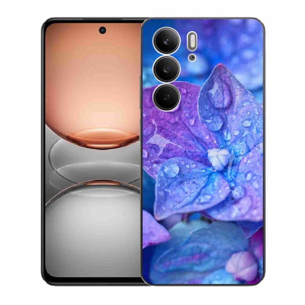 Zselés borító mmCase a Realme C75 készülékhez - lila virág