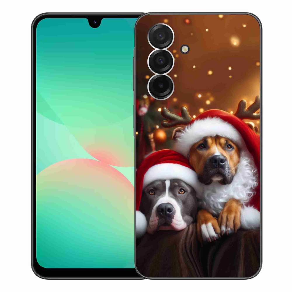 Gél borítás mmCase Samsung Galaxy A26 5G - Karácsonyi kutyák