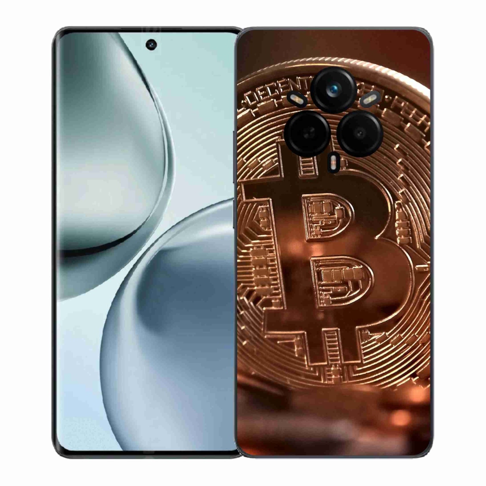 Gél borítás mmCase a Realme 14 Pro+ 5G számára - bitcoin