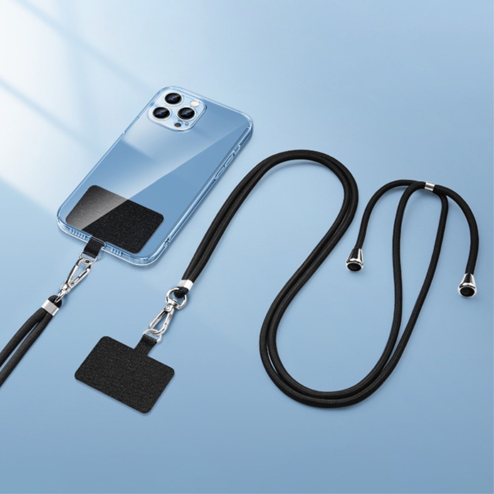 Nylon tok kártya a nyaklánchoz - fekete