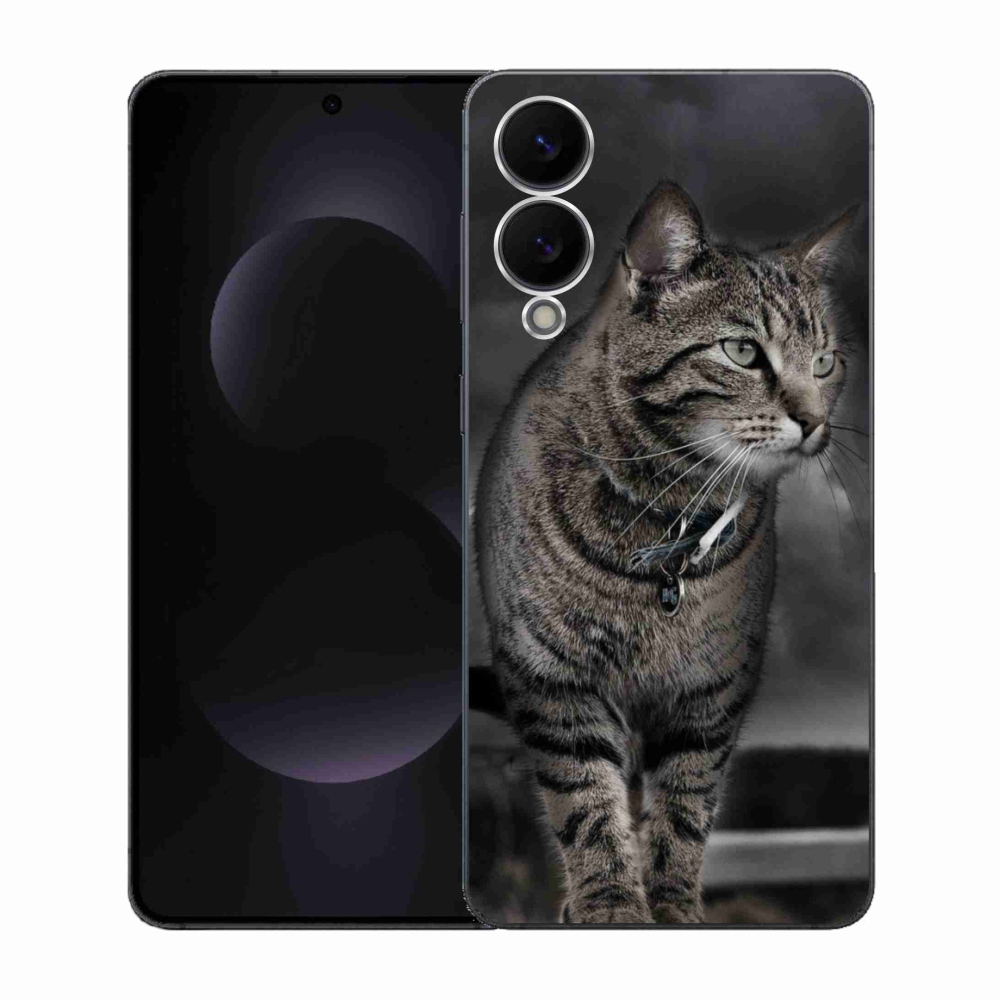 Zselés borítás mmCase Samsung Galaxy S25 Edge készülékhez - macska