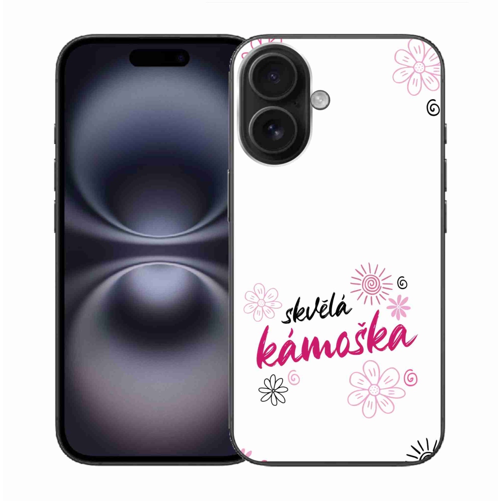 Gél borítás mmCase iPhone 16 készülékhez - nagyszerű barát fehér háttérrel