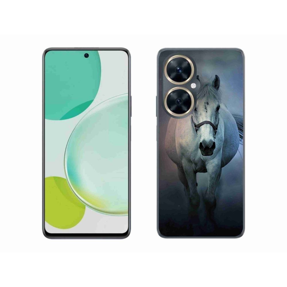 Gél tok mmCase a Huawei Nova 11i készülékhez - futó fehér ló