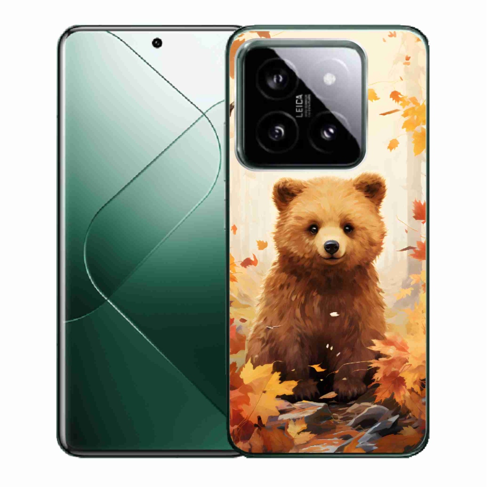 Gél borítás mmCase a Xiaomi 14 - medve az erdőben