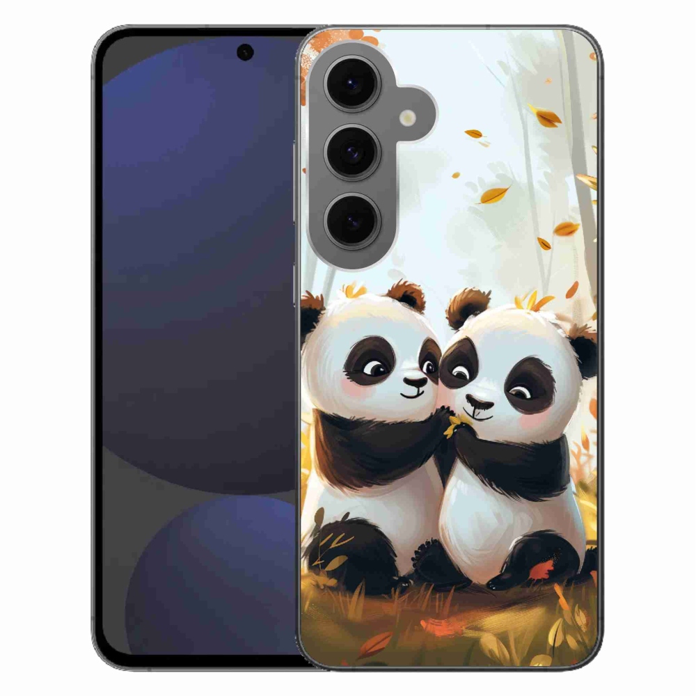 Zselés borítás mmCase Samsung Galaxy S24 FE készülékhez - pandák