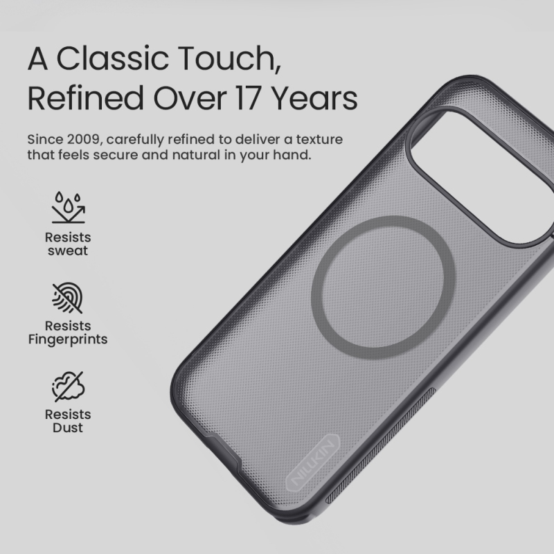 Nillkin Super Frosted PRO mágneses hátlap a Google Pixel 11-hez, fekete