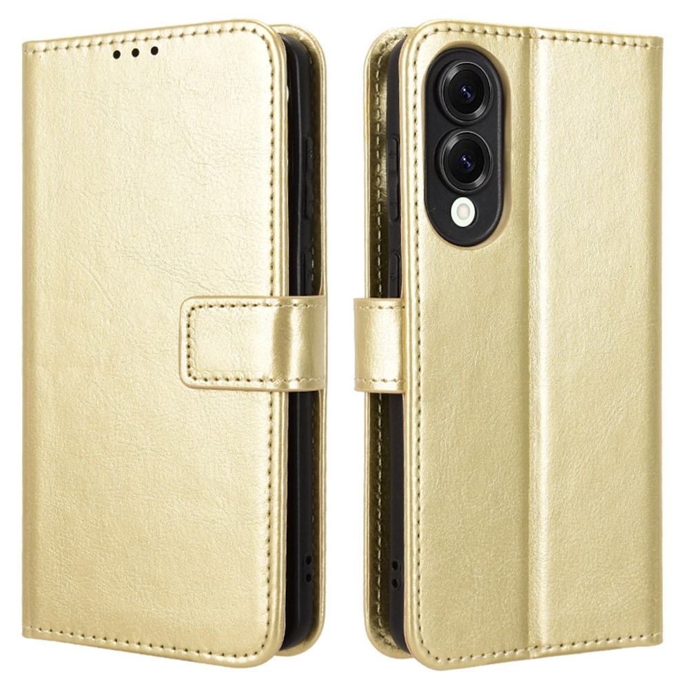 Őrült könyv tok Samsung Galaxy S25 Edge készülékhez - arany színben