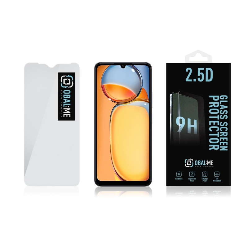 CSOMAG:ME 2.5D edzett üveg Xiaomi Redmi 13C 4G/5G/Poco C65 Clear számára