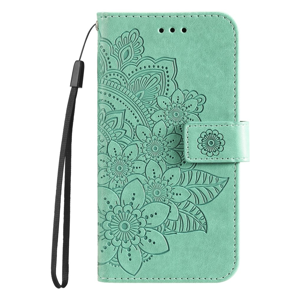 Mandala könyv tok Xiaomi Redmi A3-hoz - teal színű