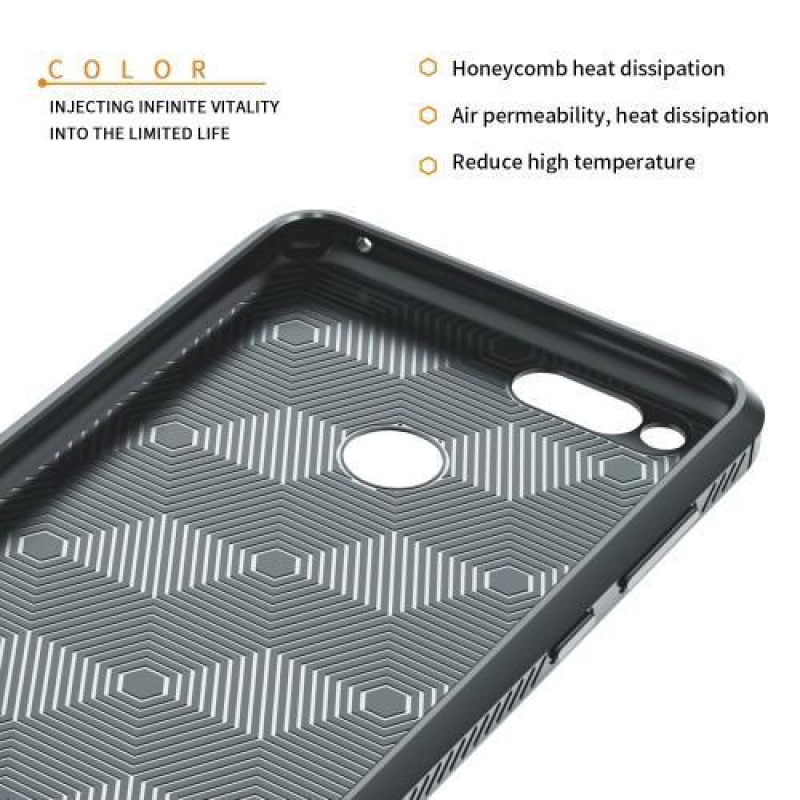 IVS tartós zselés tok texturált hátlappal Honor 7X készülékhez - szürke