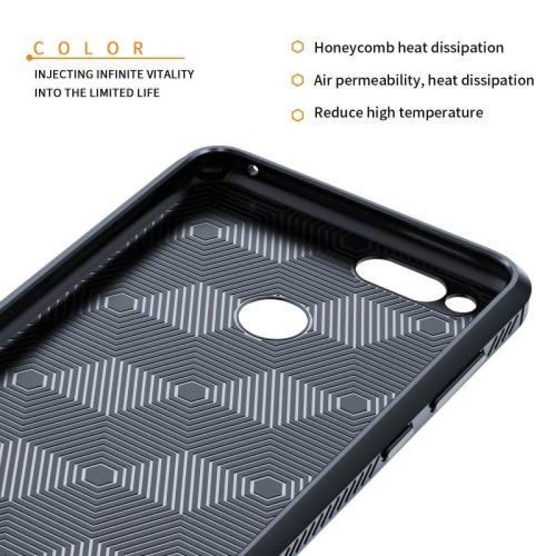 IVS tartós zselés tok texturált hátlappal Honor 7X készülékhez - sötétkék