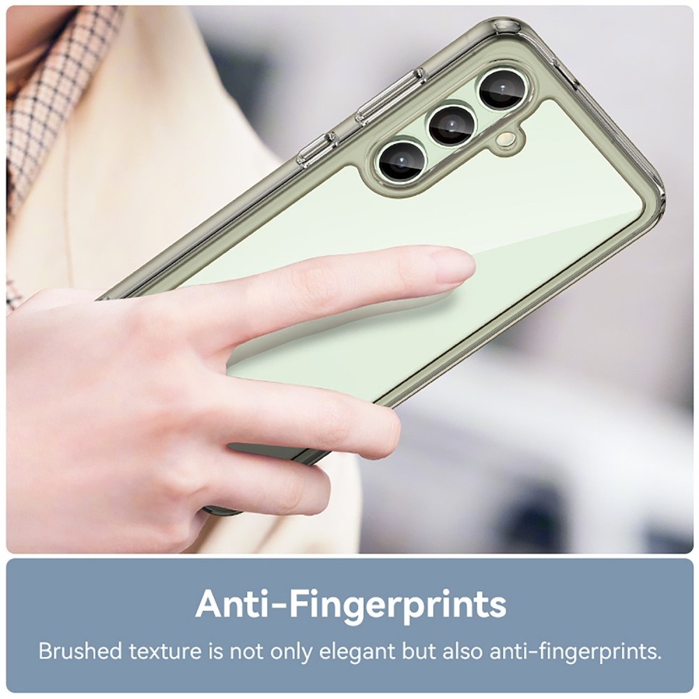 Gél tok fix hátlappal Samsung Galaxy S24 FE készülékhez - szürke