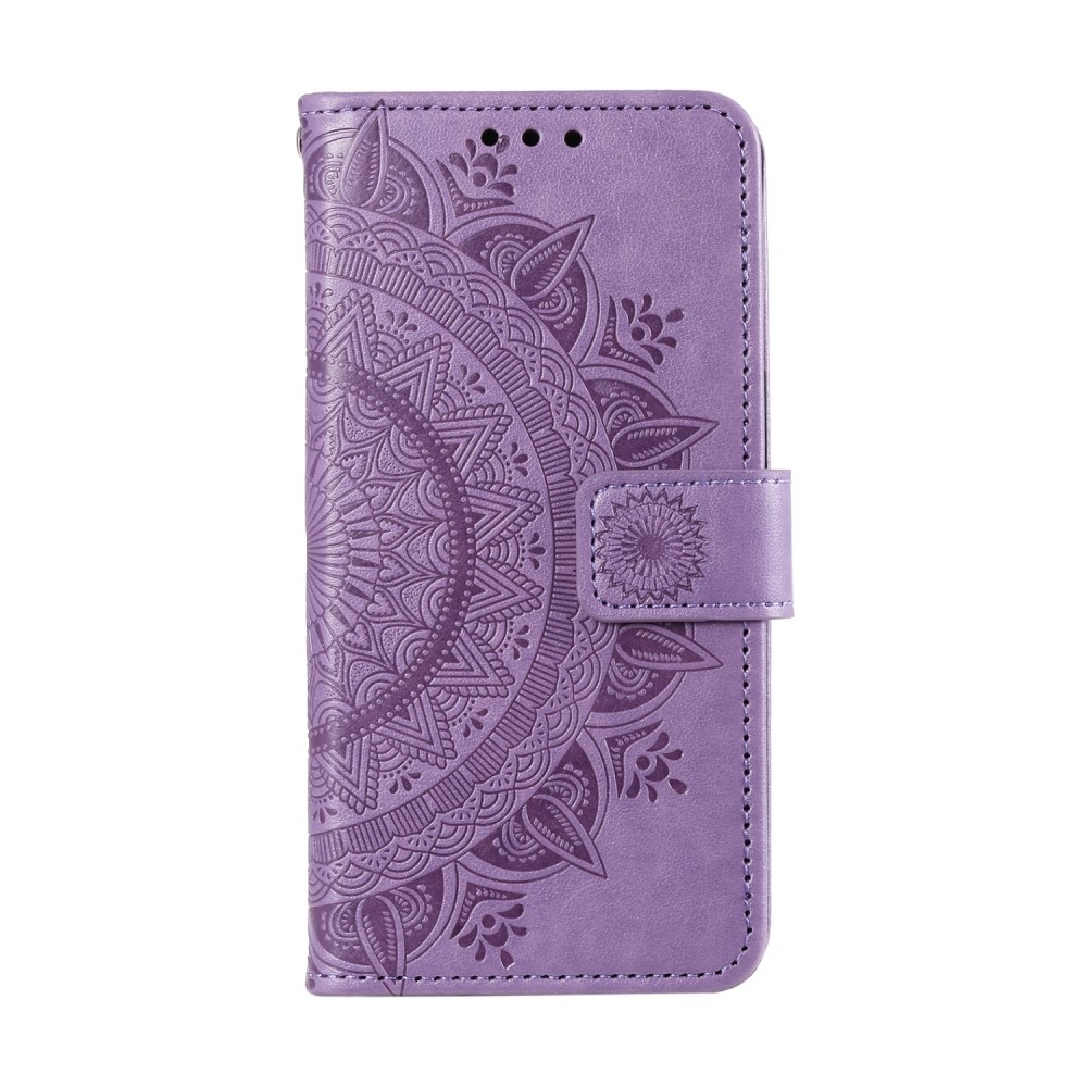 Mandala könyv tok Xiaomi 15 Pro-hoz - lila