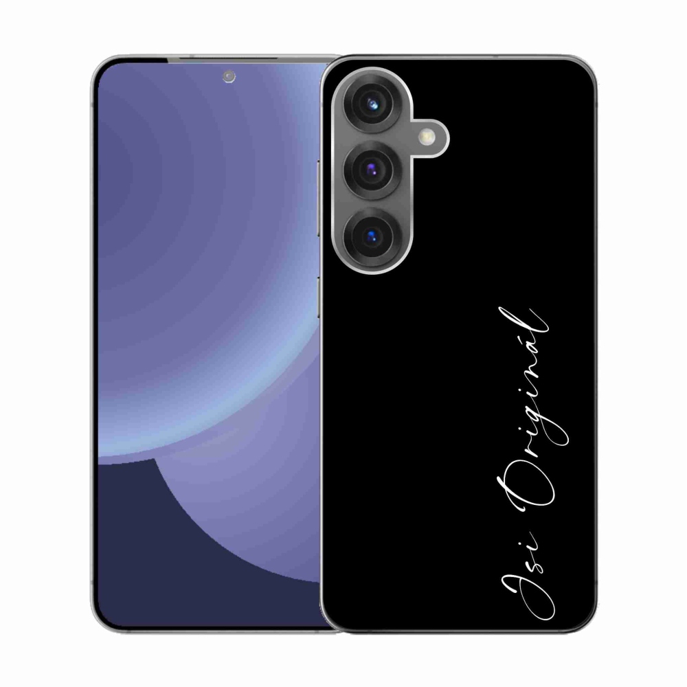 Gél borító mmCase Samsung Galaxy S25 - te vagy az eredeti fekete háttérrel