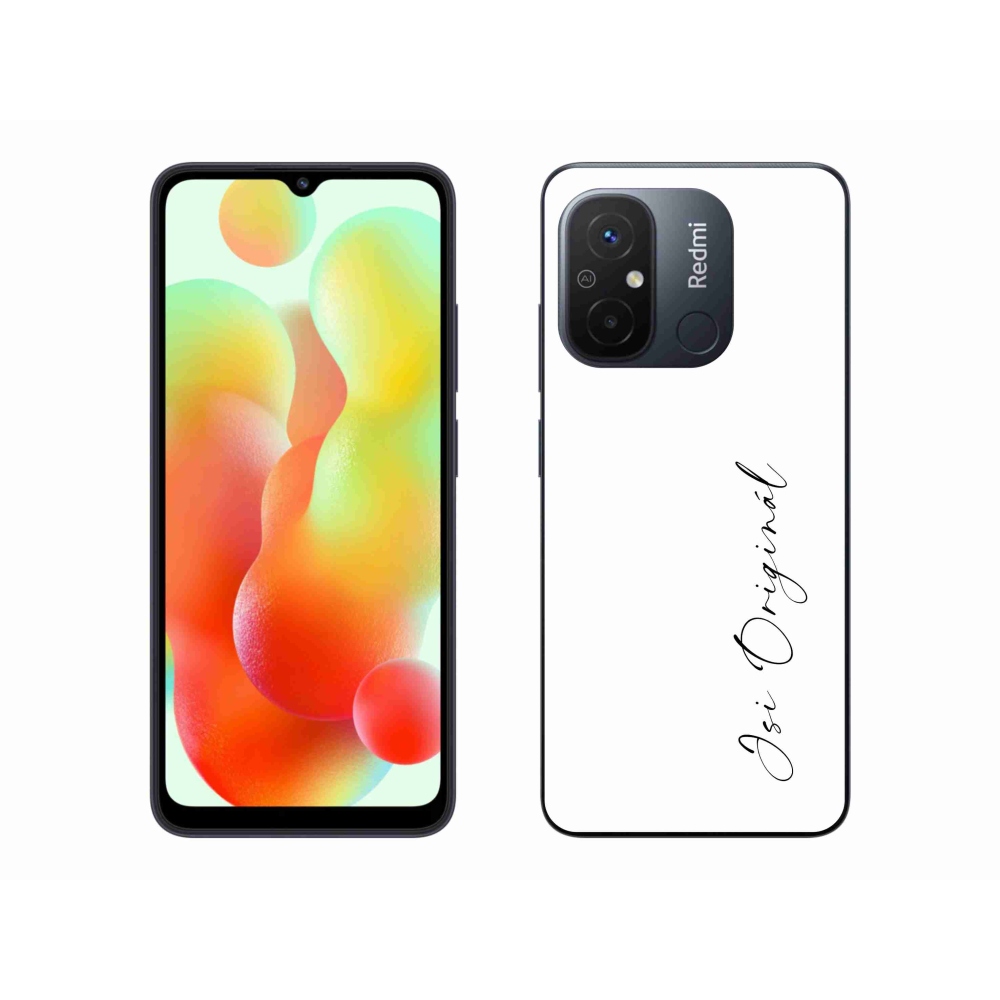 Gél borító mmCase a Xiaomi Redmi 12C - te vagy az eredeti fehér háttérrel